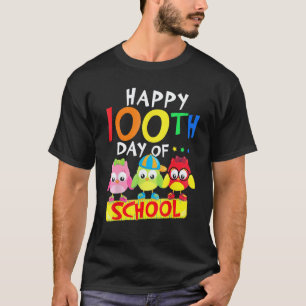 T-shirt Joyeux 100e jour d'école Chouette Enfants 100 Jour