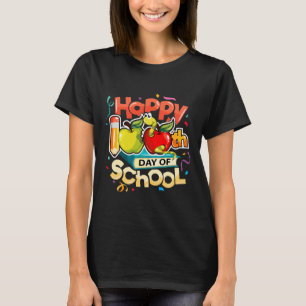 T-shirt Joyeux 100e jour d'école enseignant arc-en-ciel 10