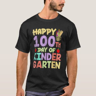 T-shirt Joyeux 100e jour d'école Enseignant de maternelle