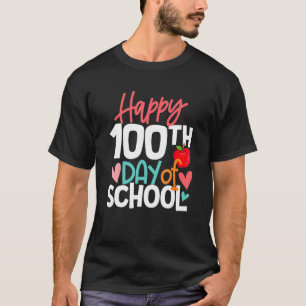 T-shirt Joyeux 100e jour d'école Enseignant Enfants Heureu