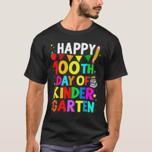 T-shirt Joyeux 100e jour d'école maternelle Enseignant ou 