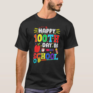 T-shirt Joyeux 100e jour d'école maternelle Enseignant ou