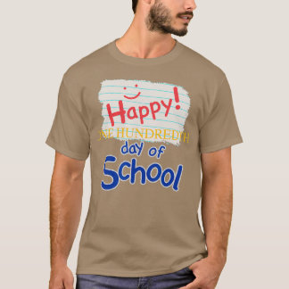 T-shirt Joyeux 100e jour d'école pour enseignant ou enfant