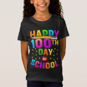 T-Shirt Joyeux 100e jour d'école pour enseignants et étudi (Devant)