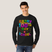 T-shirt Joyeux 100e jour d'école pour enseignants et étudi (Devant entier)
