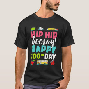 T-shirt Joyeux 100E Jour D'Enseignants Scolaires 100 Jours