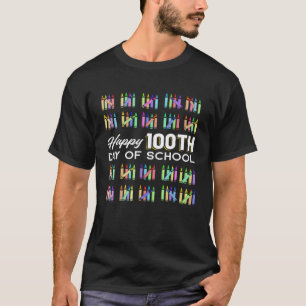 T-shirt Joyeux 100E Jour D'Étudiant 100 Jours De Scho