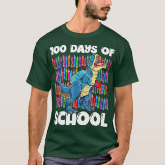 T-shirt Joyeux 100e jour Dinosaurus 100 jours de l'école T