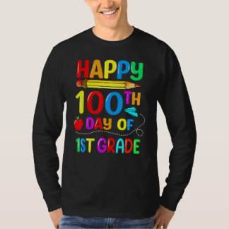 T-shirt Joyeux 100ème Jour De 1ère Année Drôle 100 Jours D