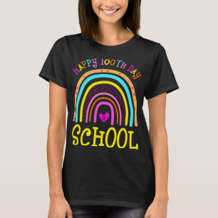 T-shirt Joyeux 100ème Jour De L'École 100 Jours Filles Plu