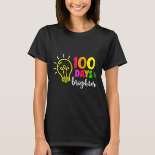 T-shirt Joyeux 100ème Jour De L'École 100 Jours Filles Plu