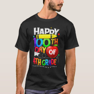 T-shirt Joyeux 100ème Jour De L'École 100 Jours Smarter Cu