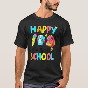 T-shirt Joyeux 100ème Jour De L'École Crayon École Sac Enf