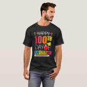 T-shirt Joyeux 100ème Jour De L'École Enseignant De La Mat (Devant entier)