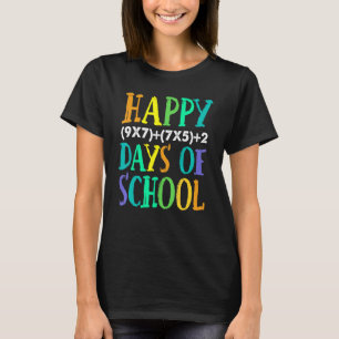 T-shirt Joyeux 100ème Jour De L'École Formule Math Enseign