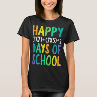 T-shirt Joyeux 100ème Jour De L'École Formule Math Enseign