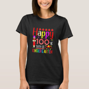 T-shirt Joyeux 100ème Jour De L'École Maternelle