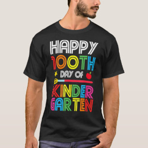 T-shirt Joyeux 100ème Jour De L'École Maternelle Enseignan