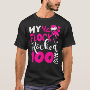 T-shirt Joyeux 100ème Jour De L'École Mon Troupeau A Frapp