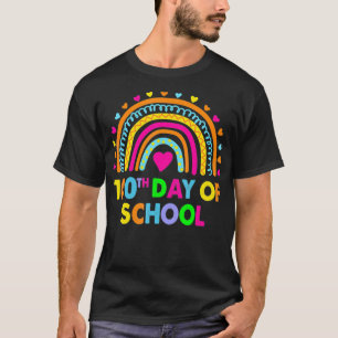 T-shirt Joyeux 100ème Jour De L'École Professeur Arc En Ci