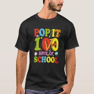 T-shirt Joyeux 100ème Jour De L'École Smarter Pop It 100 J