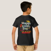T-shirt Joyeux 100ème jour de l'école style rétro (Dos entier)