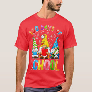T-shirt Joyeux 100ème Jour De L'École Trois Gnomes Virtual