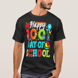 T-shirt Joyeux 100ème Jour De L'Enseignant Étudiant 100 Jo