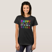 T-shirt Joyeux 100ème Jour De Pré K Math Formula Enseignan (Devant entier)