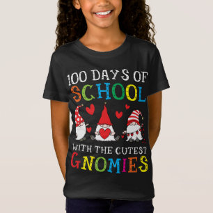 T-Shirt Joyeux 100ème Jour D'École Avec Les Gnomes Les Plu
