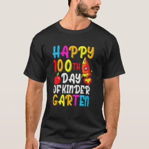 T-shirt Joyeux 100ème Jour D'École Enseignants Kinder Gart