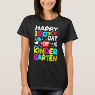 T-shirt Joyeux 100ème Jour D'Enfant Étudiant 100 Jours O