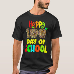 T-shirt Joyeux 100ème Jour D'Enseignants Étudiants Heureux