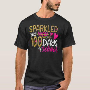 T-shirt Joyeux 100ème Jour J'Ai Éclaté Mon Chemin Pendant 