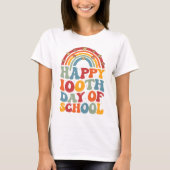 T-shirt Joyeux 100ème Jours D'École Super Rétro Arc-En-Cie (Devant)