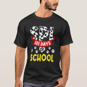 T-shirt Joyeux 101 Jours Amoureux des Chiens Élève ou Ense