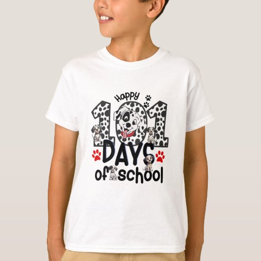 T-shirt Joyeux 101 Jours D'École (Devant)