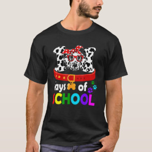 T-shirt Joyeux 101 Jours École Chien Étudiant Ou Enseignan