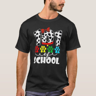 T-shirt Joyeux 101 Jours École Chien Étudiant Ou Enseignan