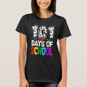 T-shirt Joyeux 101 Jours École Cute Chiens Amateurs Étudia