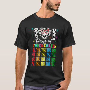 T-shirt Joyeux 101 Jours école maternelle mignon chien 100
