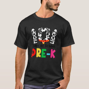 T-shirt Joyeux 101 Jours École Pré K Mignonne Chien 100 Jo
