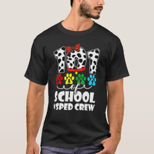 T-shirt Joyeux 101 Jours École Sped Crew Chien 100 Jours S