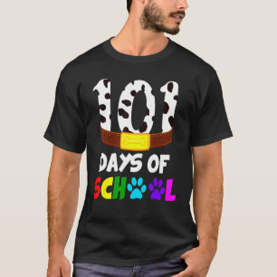T-shirt Joyeux 101 Jours Étudiant Amoureux des chiens À L'