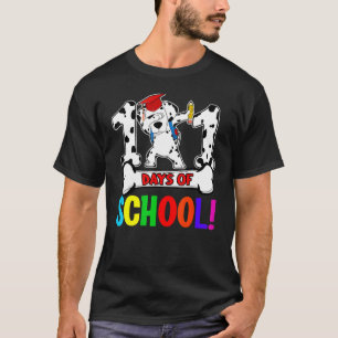 T-shirt Joyeux 101 Jours Étudiant Amoureux des chiens À L'