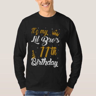 T-shirt Joyeux 11e anniversaire à mon PETIT FRÈRE 2014 11