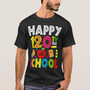 T-shirt Joyeux 120e Jour De L'École Professeur Rainbow 120