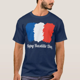 T-shirt Joyeux 14 juillet Fête du drapeau français