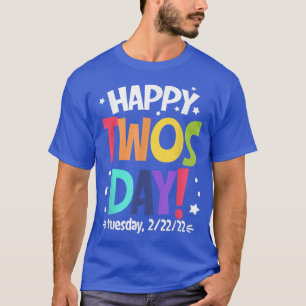 T-shirt Joyeux 22222 Jeudi Mardi 22 Février 2022 Num