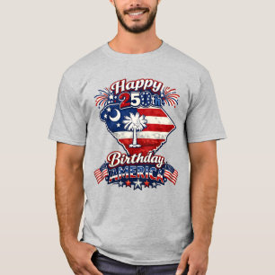 T-shirt Joyeux 250e Anniversaire Amérique Caroline du Sud
